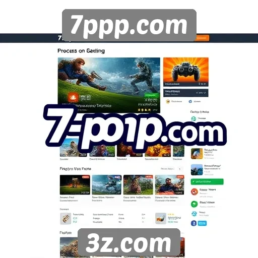 Explorando a interface de 7ppp.com para gamers
